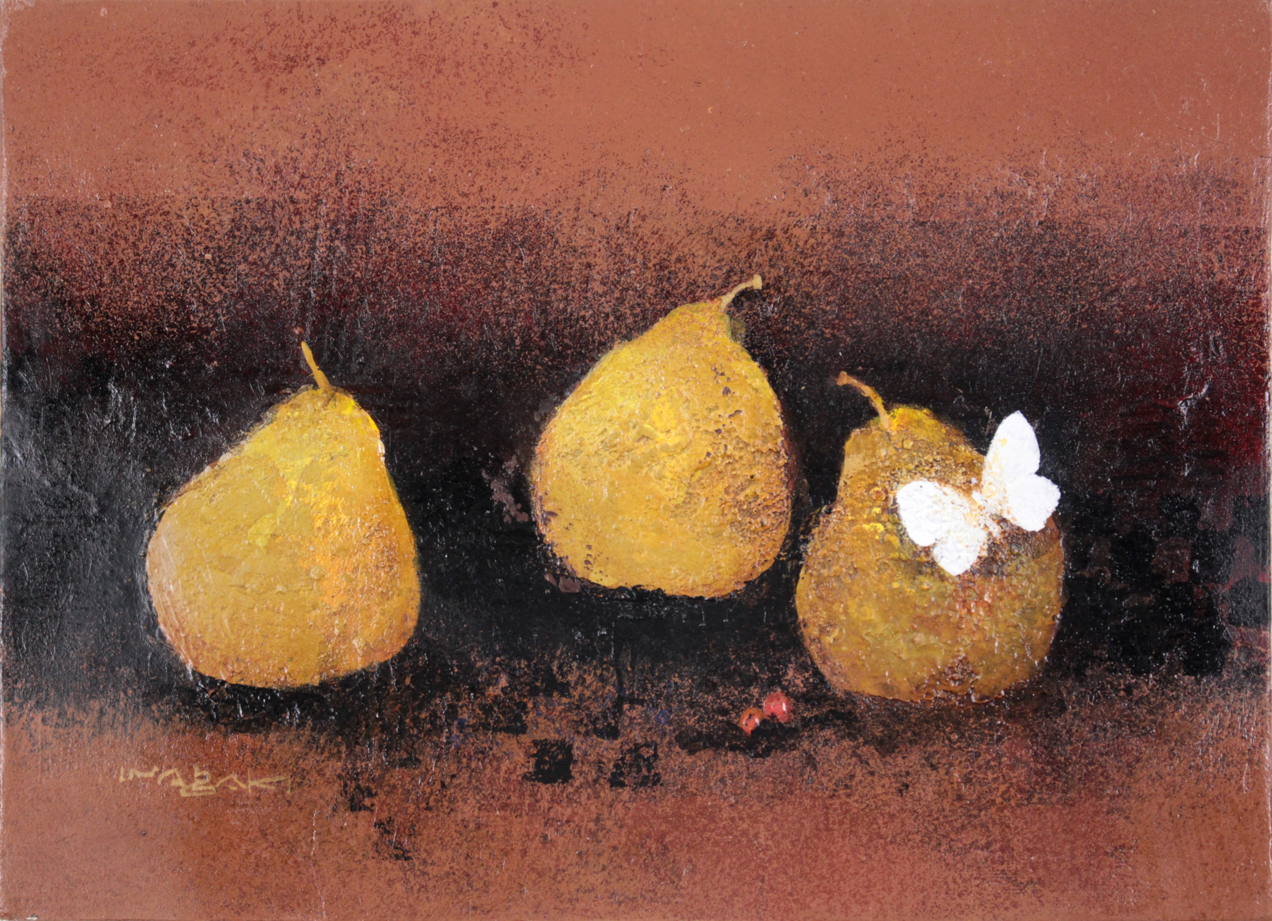 稲垣昌紀 『白い蝶』 油彩画 - 北海道画廊