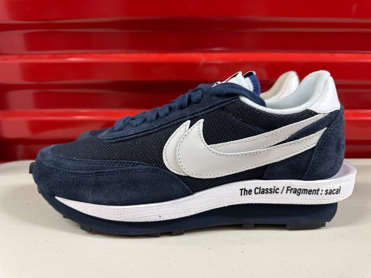 NEW Nike Sacai Fragment LD Waffle SF Blue White Obsidian DH2684