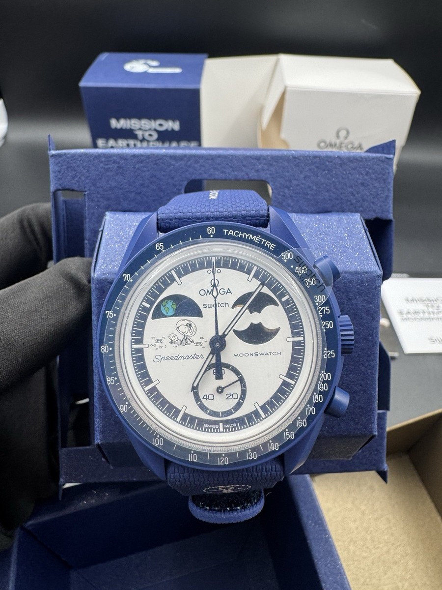 OMEGA x Swatch MoonSwatch Earthphase Snoopy Limited Moonphase