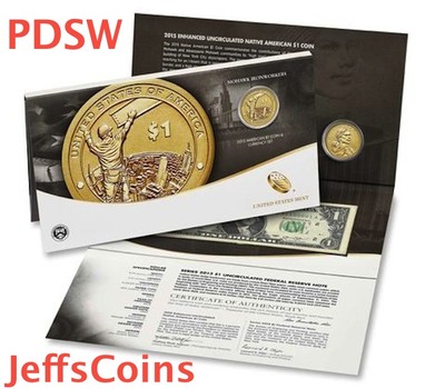 ✯ 2015 P D S W Sacagawea $1 Coin & Currency Set Iron Worker