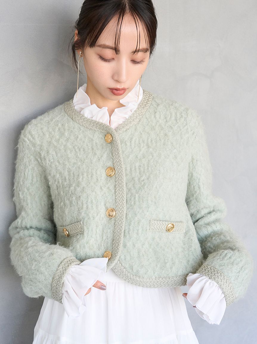 ファーライクフリルニットジャケット（SNIDEL）｜ルミネのファッション