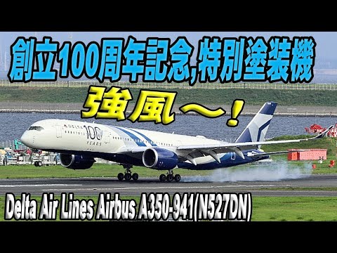 創立100周年記念の特別塗装機 Delta Air Lines Airbus A350-941(N527DN