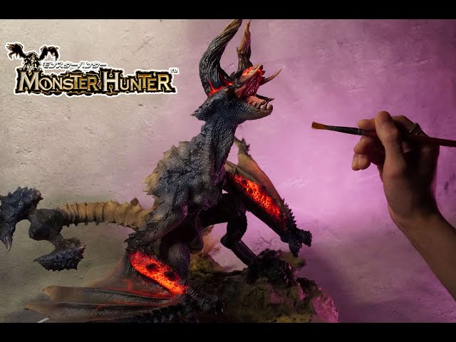 モンスターハンター・ジオラマ】粘土で「鏖魔ディアブロス」の