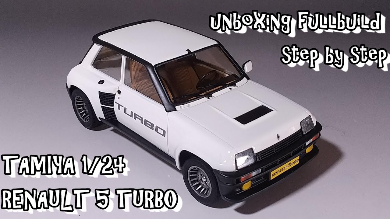 unboxing fullbuild TAMIYA 1/24 RENAULT 5 TURBO Scale Car Plastic