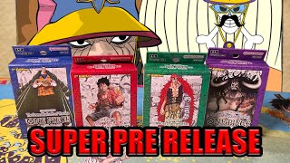 ALL OF THE ONE PIECE SUPER PRE RELEASE STARTER DECKS!!! - YouTube