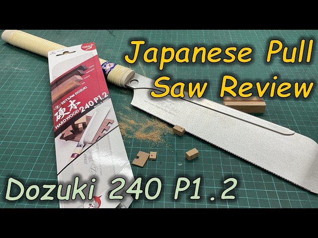 Japanese Pull Saw: Zetsaw Dozuki Hardwood 240 P1.2 - Review - YouTube