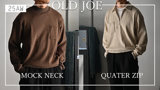 OLD JOE｜QUATER ZIP SILK NEP RIBED SHIRTS- STOTELA clothing store