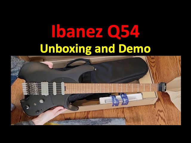 Ibanez Q54 Headless Guitar - Unboxing and Demo/Review - YouTube