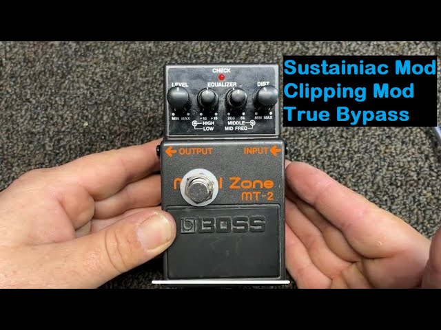 Boss MT-2 (sustainiac mod) DIY - YouTube