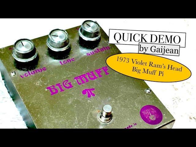 1973 Big Muff Violet Ram's Head Quick Demonstration FS36999