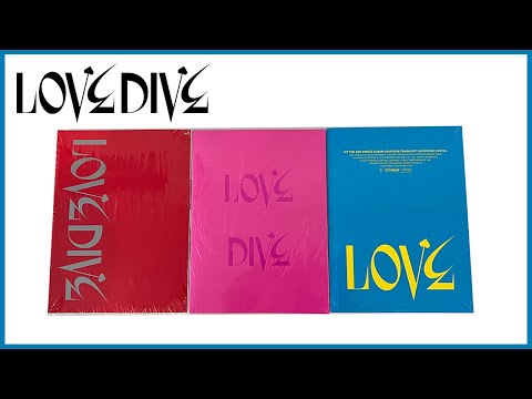 Unboxing IVE (아이브) 2nd Single Album: Love Dive (All 3 Versions