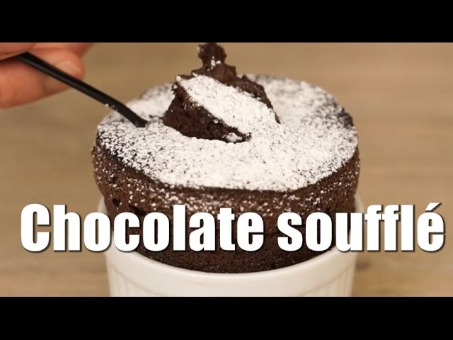 Chocolate soufflé チョコレートスフレ - YouTube