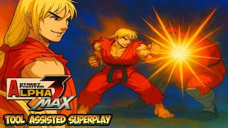 KEN UNLEASHED! 🔥 Insane TAS in Street Fighter Alpha 3 MAX