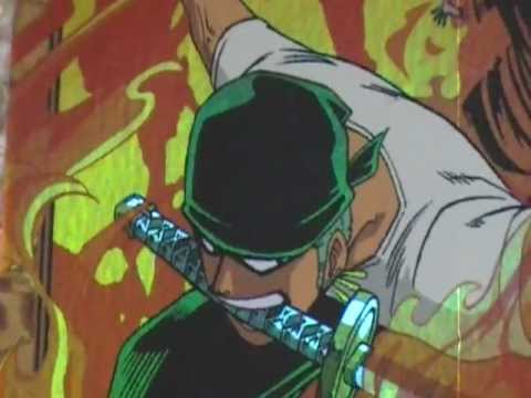 ワンピース ゾロ 焼鬼切り トレーディングカード - YouTube
