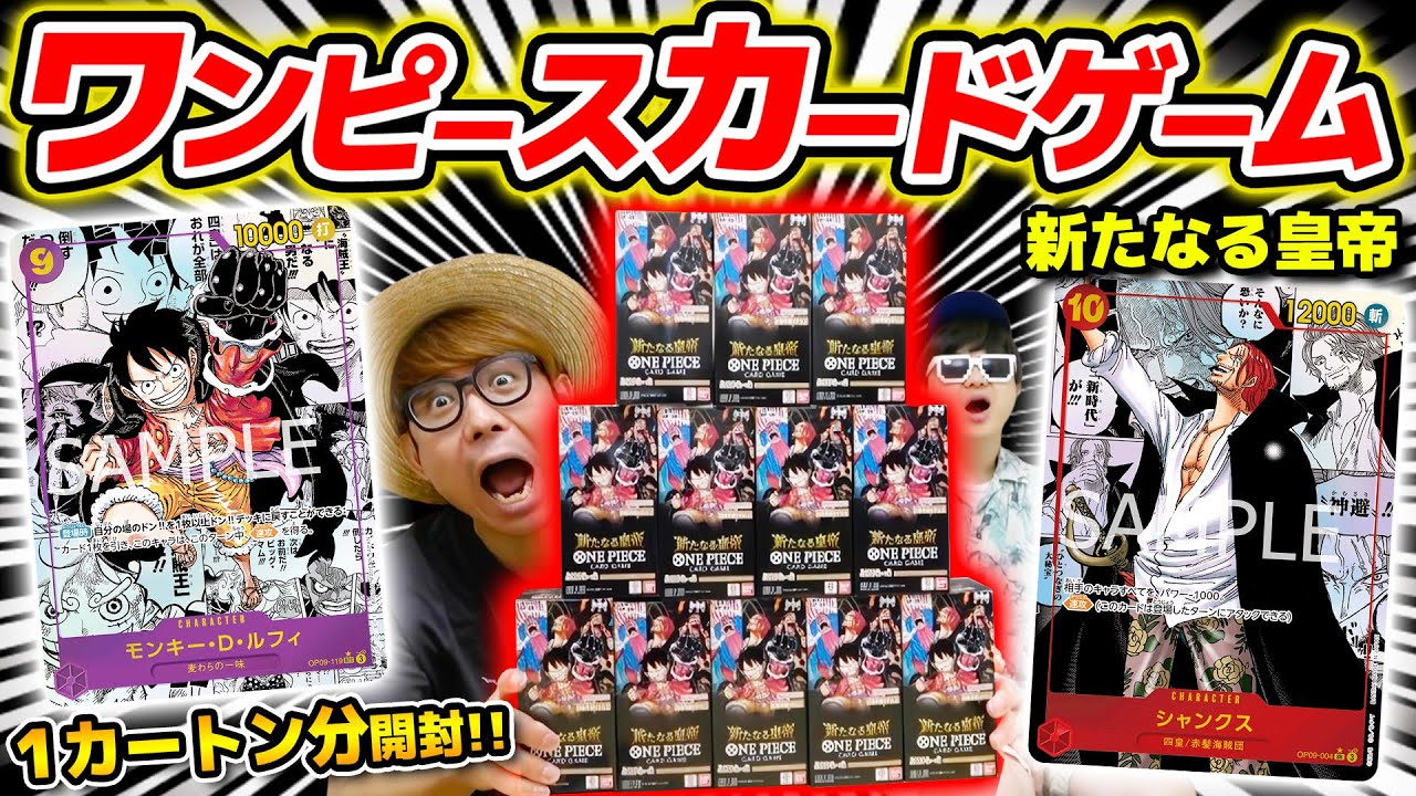 One Piece Cards] Woahhhh!! 12 boxes (1 carton) of the 9th series