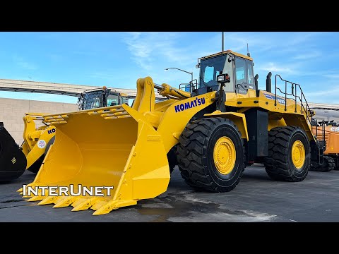 Komatsu WA600-8 Large Wheel Loader on the Move - YouTube