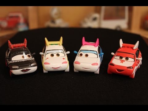 Mattel Disney Cars Ichigo, Chisaki, Harumi, Suki Die-casts - YouTube