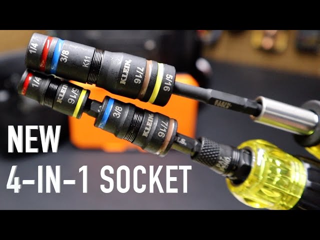NEW Klein Tools Quad 4 Flip Socket - 651QS - YouTube