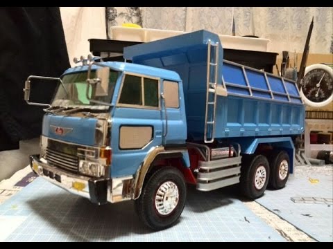 フジミ製1/24日野スーパードルフィンダンプトラック・①フレーム編