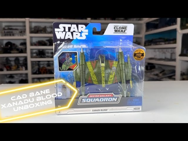 Star Wars Micro Galaxy Squadron Xanadu Blood Cad Bane Toy Unboxing