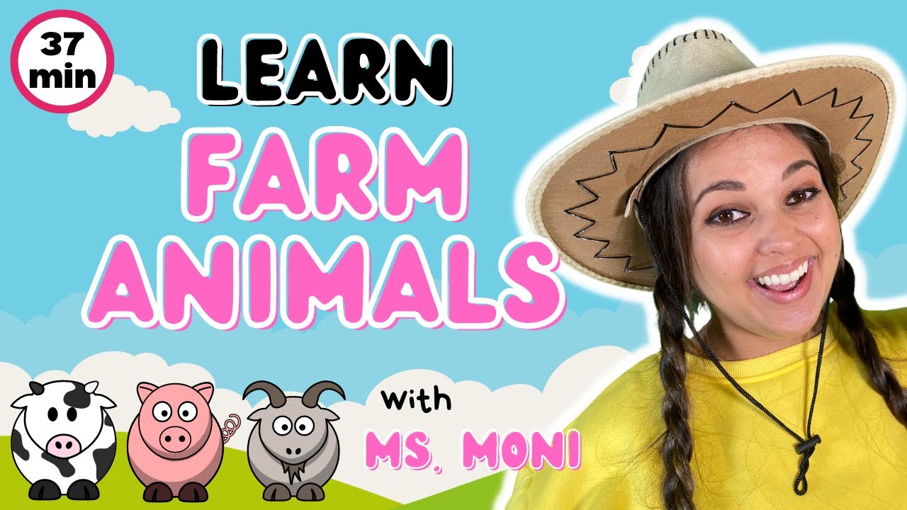 Learn Farm Animals With Ms Moni | Old MacDonald Had A Farm, 5