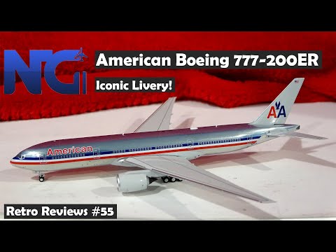 Retro Reviews #55 - NG Models American Boeing 777-200ER - YouTube