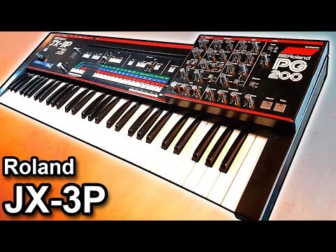 ROLAND JX-3P analog synthesizer - synth sound demo - YouTube