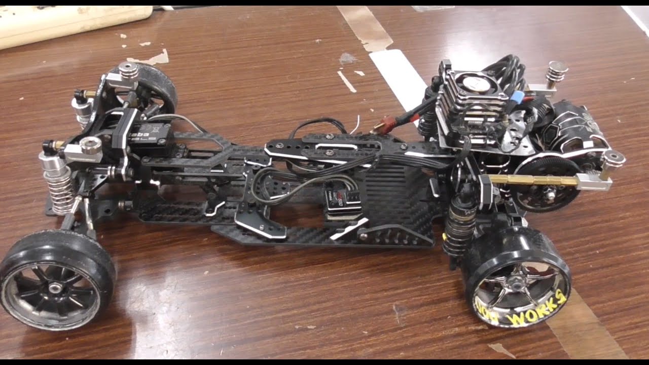 Curiosity 疾風迅雷4ｷﾞｱでRRに変更＆走行動画RWD DRIFT RC - YouTube