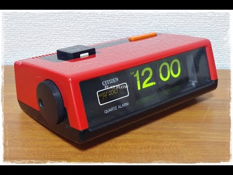 シチズン(CITIZEN) 昭和レトロ(パタパタ時計)8RD104【赤色】 シチズン