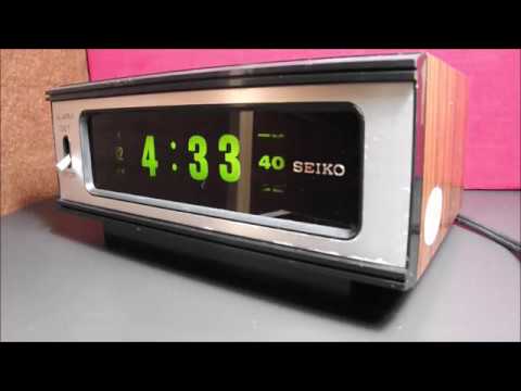 レトロ時計 SEIKO デジタル電気時計 DL406 - YouTube