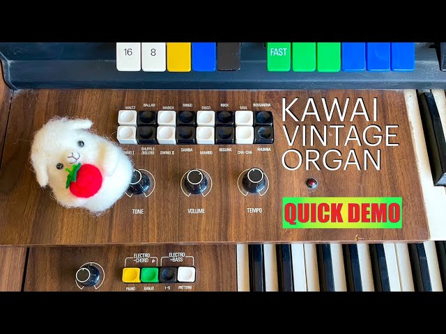 KAWAI Vintage Organ Sound Demo: the Sound of 70s - YouTube