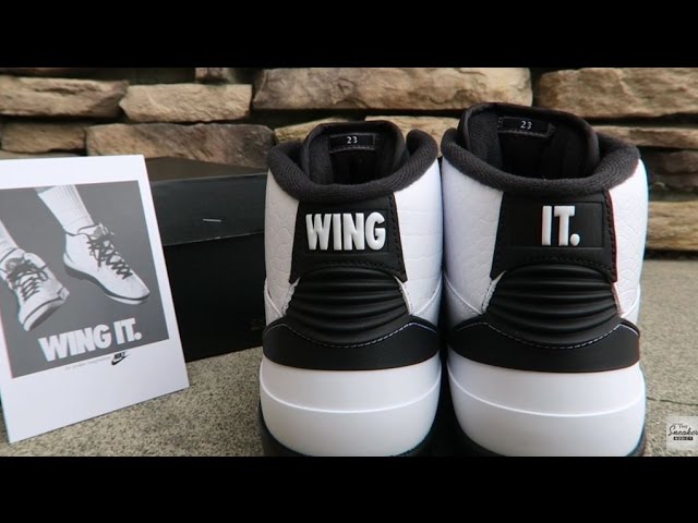 Air Jordan 2 WING IT Retro Sneaker Review On Feet - YouTube