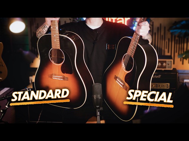 Gibson J45 Standard vs Special | What are the Differences? - YouTube