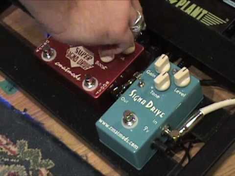 CMATMODS Signa Drive versus Super SignaDrive guitar effects demo