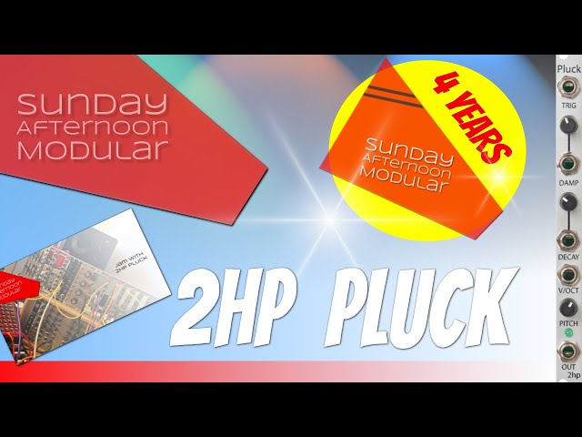 2HP PLUCK - Sweet strings for your modular synth! - YouTube