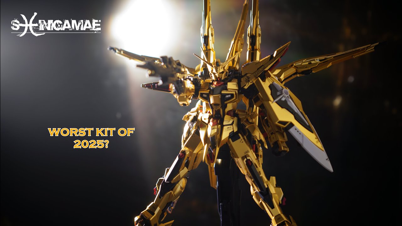 Aurora's 1/100 ORB-01 Akatsuki Gundam (with Shiranui and Oowashi