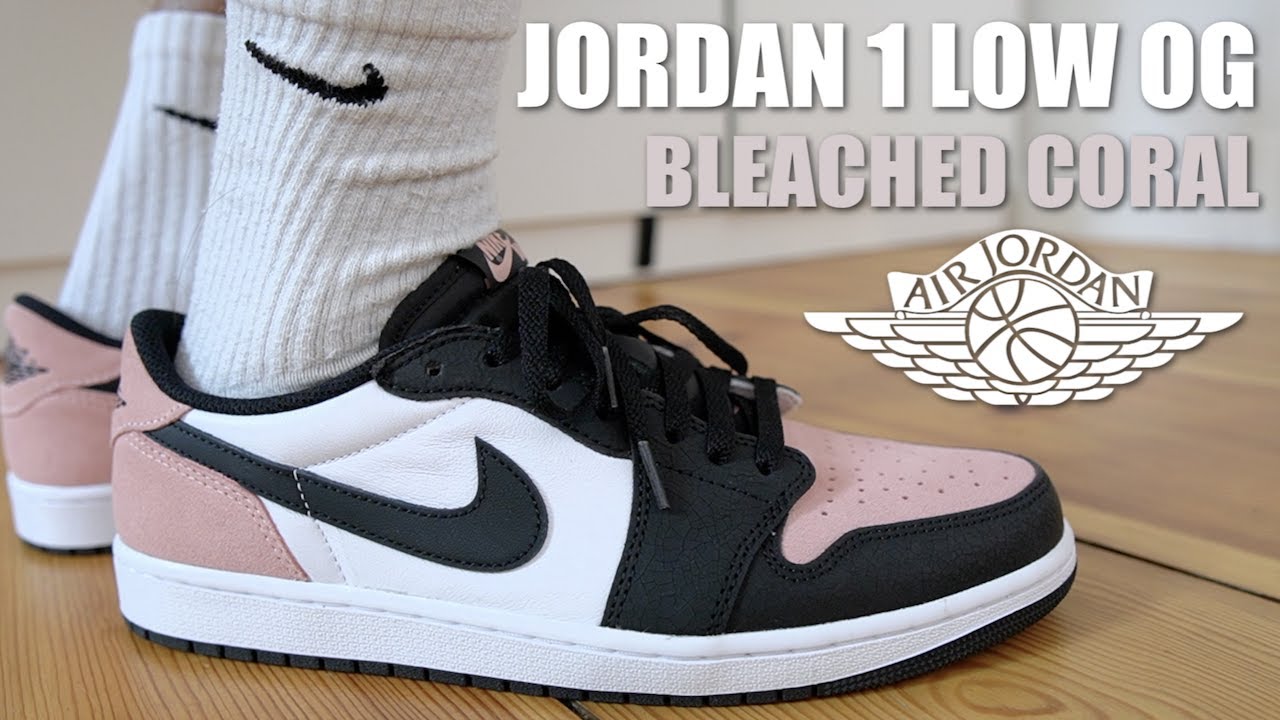 JORDAN 1 LOW OG BLEACHED CORAL REVIEW & ON FEET - MUST COP JORDAN