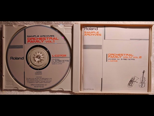 Roland - Sample Archives - L-CD702 Orchestral Family Vol.1 & 2