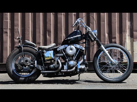 1983 FLH Custom chopper ショベル 4速フレームカスタム - YouTube