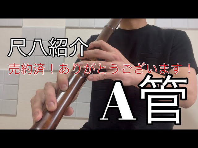 尺八紹介 翔童銘 A管 二尺四寸(二尺三寸) - YouTube