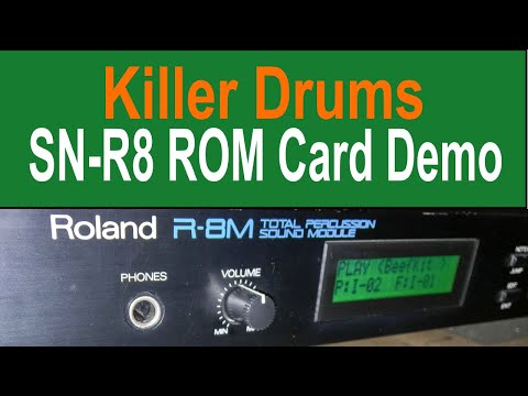 Demo | Roland R-8M & every SN-R8 ROM card across ONE pattern - YouTube