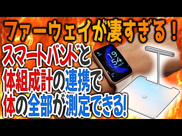 ファーウェイの最新スマートバンドと体重計の精度と機能が最強でした