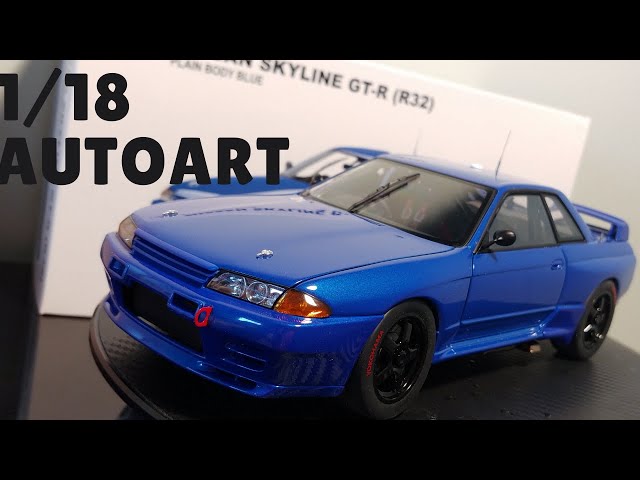 AUTOart 1/18 Nissan Skyline R32 GT-R Bathurst Plain Blue Version
