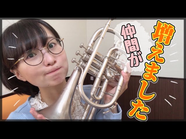 新メンバー紹介】新しいMy楽器がやってきたよ…！【コルネット