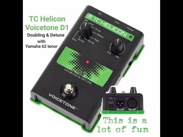 Recording Saxophone - TC Helicon Voicetone D1 and my trusty old