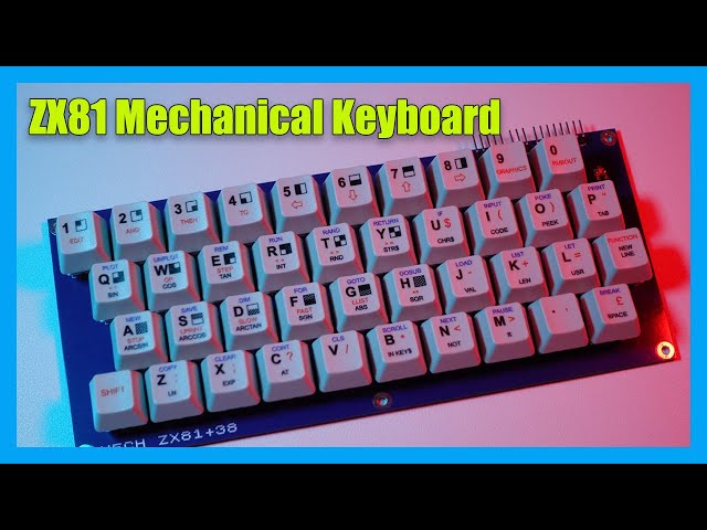 ZX81 Mechanical Keyboard | ZX81 All New Parts | PART 3 | #sinclair