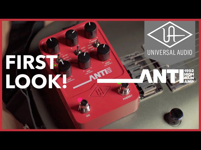 First Look! UAFX ANTI Pedal - '92 High Gain Amp! - YouTube