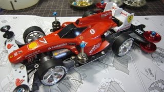 ミニ四駆 シャドウシャークをフェラーリ風に作ってみた - YouTube