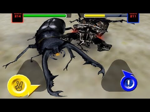 アーケード] 甲虫王者 ムシキング - ギラファノコギリクワガタ VS 砂漠