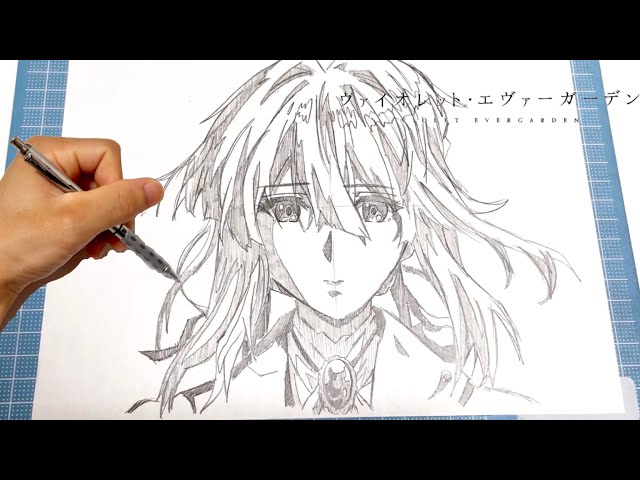 イラスト】(ヴァイオレットエヴァーガーデン)ヴァイオレットシャーペン